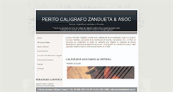 Desktop Screenshot of caligrafozandueta.com.ar