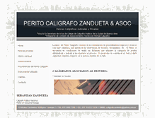 Tablet Screenshot of caligrafozandueta.com.ar